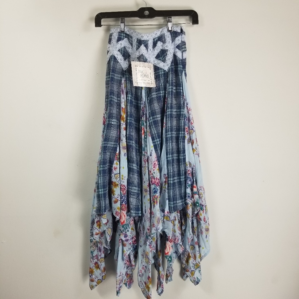 NWT Jak&Pepper girls Asymmetrical skirt 12 floral